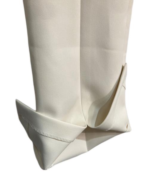 Whim Gazette（ウィムガゼット）Whim Gazette (ウィムガゼット) フロントスリットパンツ　WGZ1022102A0009 アイボリー サイズ:34の古着・服飾アイテム