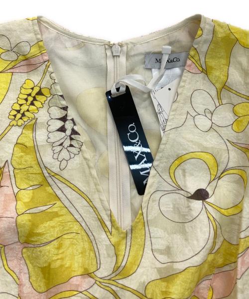 MAX&Co.（マックスアンドコー）MAX&Co. (マックスアンドコー) PEPE 花柄ワンピース　82212418 イエロー サイズ:J40 未使用品の古着・服飾アイテム