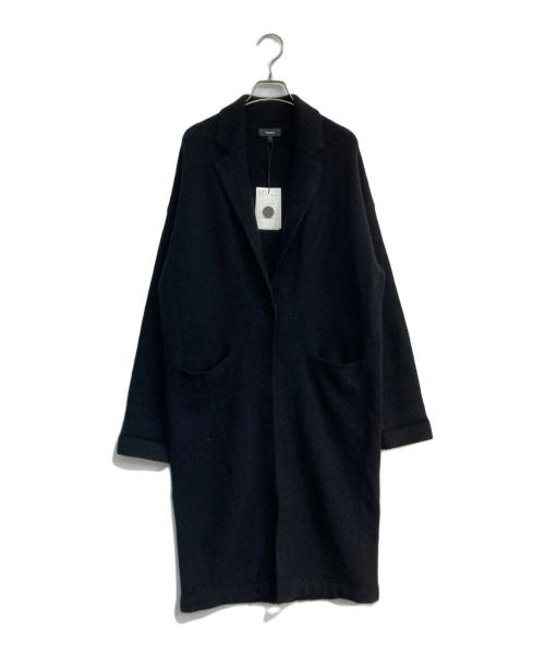 theory（セオリー）theory (セオリー) ニットロングコート　 01-0303739-050　Fine Avalon 2 Melisandre ブラック サイズ:Ｓ 未使用品の古着・服飾アイテム