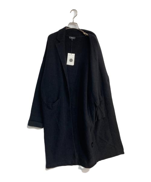 theory（セオリー）theory (セオリー) ニットロングコート　 01-0303739-050　Fine Avalon 2 Melisandre ブラック サイズ:Ｓ 未使用品の古着・服飾アイテム