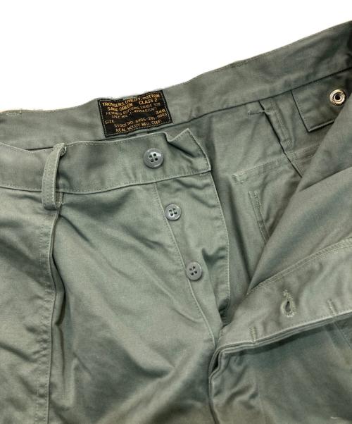 THE REAL McCOY'S（ザ・リアルマッコイズ）THE REAL McCOY'S (ザ・リアルマッコイズ) TROUSERS UTILITY COTTON　8405-281-9603 セージグリーン サイズ:34Rの古着・服飾アイテム