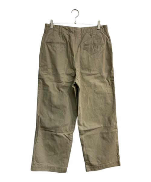 BLUE BLUE（ブルーブルー）BLUE BLUE (ブルーブルー) 3PLY チノ ミリタリートラウザーズ　1007704 ベージュ サイズ:4の古着・服飾アイテム