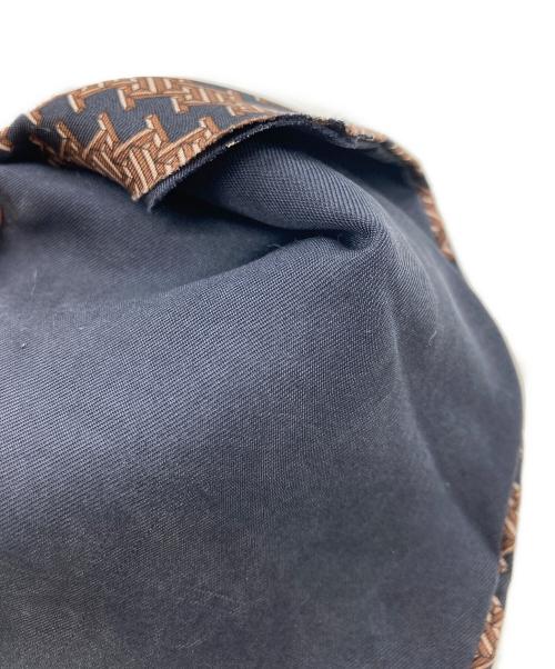 HERMES（エルメス）HERMES (エルメス) 総柄ネクタイ ブラウン×ブラック サイズ:-の古着・服飾アイテム