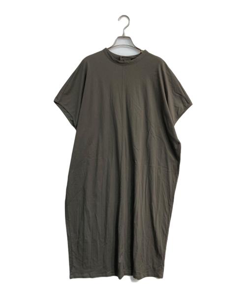 mizuiro-ind（ミズイロインド）mizuiro-ind (ミズイロインド) ノースリーブワンピース オリーブ サイズ:Freeの古着・服飾アイテム