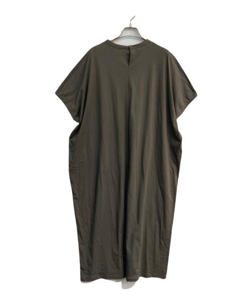 mizuiro-ind（ミズイロインド）mizuiro-ind (ミズイロインド) ノースリーブワンピース オリーブ サイズ:Freeの古着・服飾アイテム