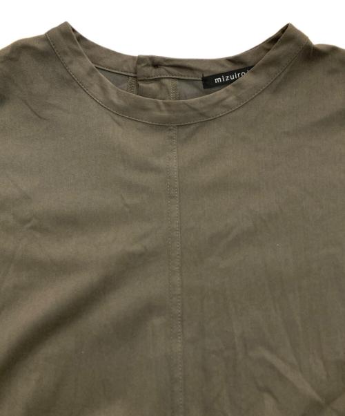 mizuiro-ind（ミズイロインド）mizuiro-ind (ミズイロインド) ノースリーブワンピース オリーブ サイズ:Freeの古着・服飾アイテム
