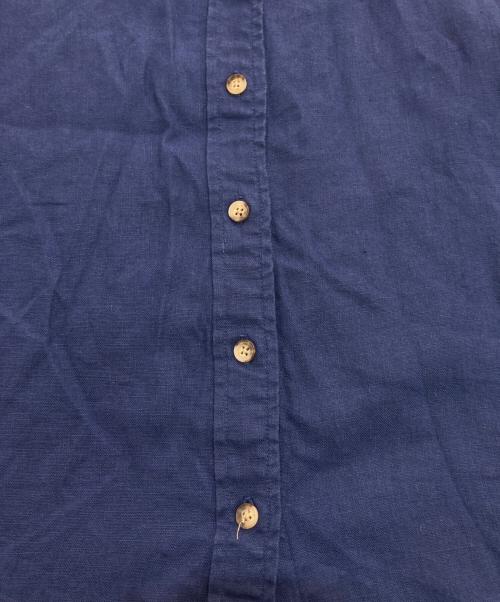 POLO RALPH LAUREN（ポロ・ラルフローレン）POLO RALPH LAUREN (ポロ・ラルフローレン) リネンロングスカート ネイビーの古着・服飾アイテム