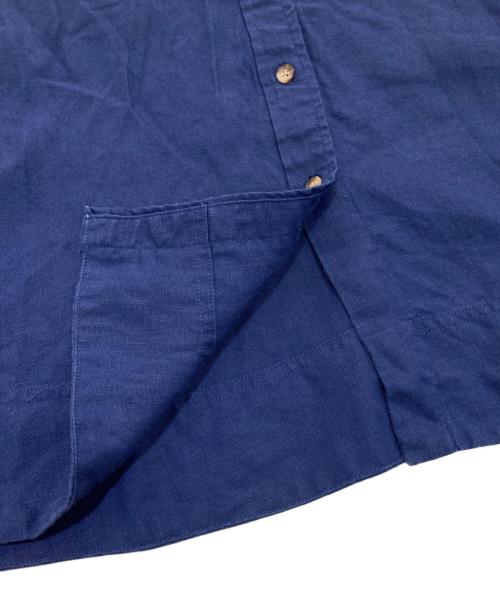 POLO RALPH LAUREN（ポロ・ラルフローレン）POLO RALPH LAUREN (ポロ・ラルフローレン) リネンロングスカート ネイビーの古着・服飾アイテム