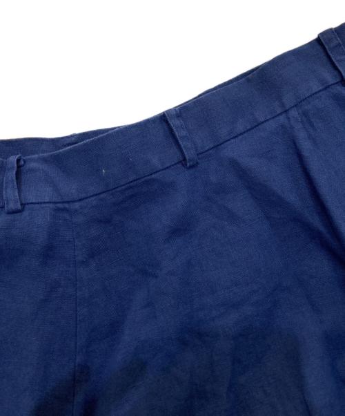 POLO RALPH LAUREN（ポロ・ラルフローレン）POLO RALPH LAUREN (ポロ・ラルフローレン) リネンロングスカート ネイビーの古着・服飾アイテム