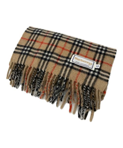 Burberry's（バーバリーズ）Burberry's (バーバリーズ) ノヴァチェックカシミヤマフラー ブラウンの古着・服飾アイテム