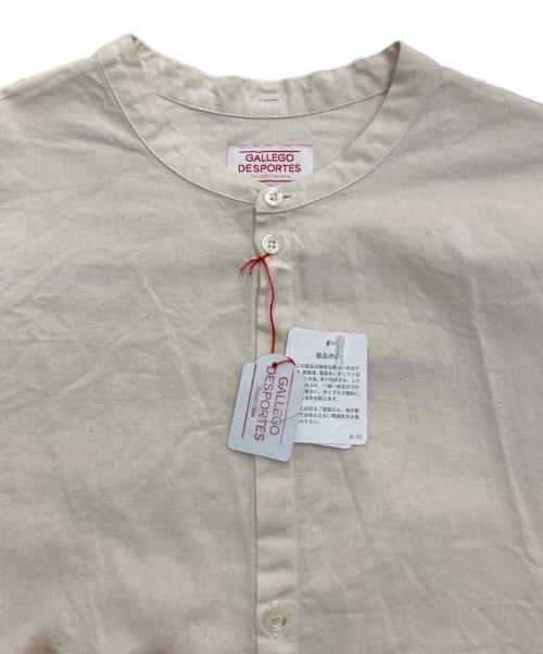 GALLEGO DESPORTES（ギャレゴデスポート）GALLEGO DESPORTES (ギャレゴデスポート) コットンバンドカラーシャツ アイボリー サイズ:Freeの古着・服飾アイテム