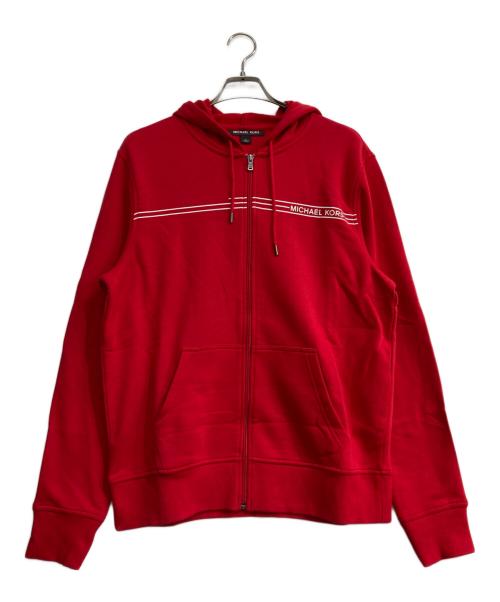 MICHAEL KORS（マイケル・コース）MICHAEL KORS (マイケルコース) ジップパーカー　OF85H3P46F レッド サイズ:Lの古着・服飾アイテム