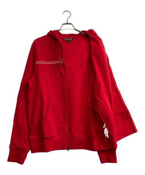 MICHAEL KORS（マイケル・コース）MICHAEL KORS (マイケルコース) ジップパーカー　OF85H3P46F レッド サイズ:Lの古着・服飾アイテム