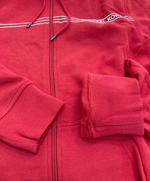 MICHAEL KORS（マイケル・コース）MICHAEL KORS (マイケルコース) ジップパーカー　OF85H3P46F レッド サイズ:Lの古着・服飾アイテム