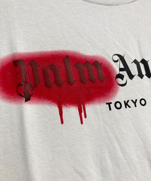 Palm Angels（パーム エンジェルス）Palm Angels (パーム エンジェルス) TOKYO SPRAYED LOGO TEE　PMAA001S21JER028 ホワイト サイズ:Mの古着・服飾アイテム