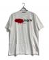 Palm Angels（パーム エンジェルス）の古着「TOKYO SPRAYED LOGO TEE　PMAA001S21JER028」｜ホワイト