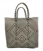 OJO DE MEXオホデメックス）の古着「メルカドバッグ」｜ホワイト×ブラウン