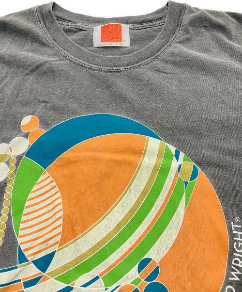 フランクロイドライトコレクション（フランクロイドライトコレクション）フランクロイドライトコレクション (フランクロイドライトコレクション) プリントTシャツ　FRANK LLOYD WRIGHT グレー サイズ:Lの古着・服飾アイテム