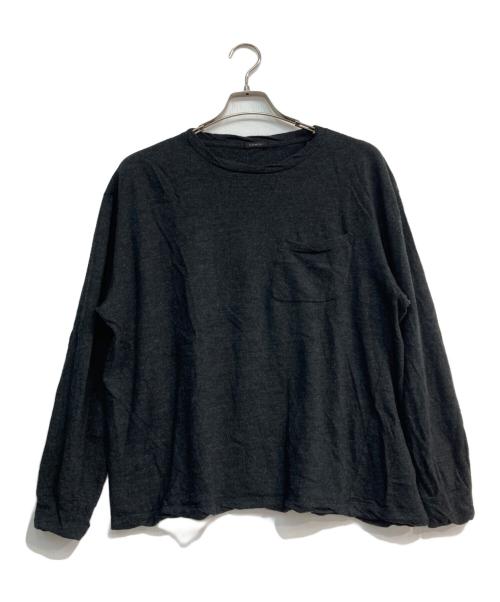 COMOLI（コモリ）COMOLI (コモリ) ウール天竺長袖クルーネックニット　Q03-05004 ブラック サイズ:2の古着・服飾アイテム