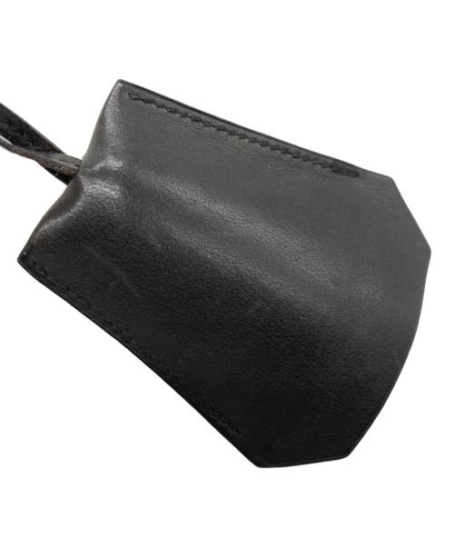 HERMES（エルメス）HERMES (エルメス) クロシェットネックレス　 □C刻印 99年製  ブラックの古着・服飾アイテム