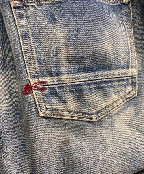 Denham（デンハム）Denham (デンハム) FORGE MIJAS リペア加工デニムパンツ 日本230本限定モデル　01-18-10-11-012 インディゴ サイズ:W36の古着・服飾アイテム