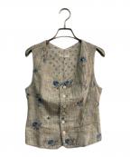 45Rフォーティファイブ・アール）の古着「リバーシブル花柄ベスト」｜ベージュ