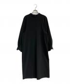 JOURNAL STANDARDジャーナルスタンダード）の古着「ダブルクロスロングワンピース　24-040-400-7110-1-0」｜ブラック