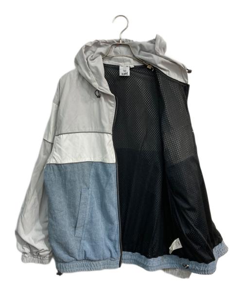 X-GIRL（エックスガール）X-GIRL (エックスガール) DENIM MIXED PARKA　105231021010 グレー サイズ:Mの古着・服飾アイテム