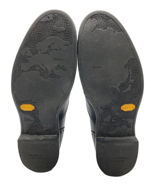 travel shoes by chausser（トラベルシューズバイショセ）travel shoes by chausser (トラベルシューズバイショセ) ウイングチップレースアップシューズ ブラック サイズ:38の古着・服飾アイテム