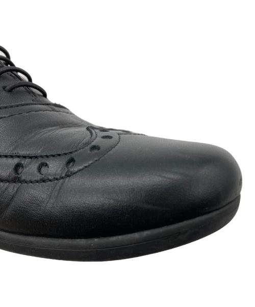 travel shoes by chausser（トラベルシューズバイショセ）travel shoes by chausser (トラベルシューズバイショセ) ウイングチップレースアップシューズ ブラック サイズ:38の古着・服飾アイテム