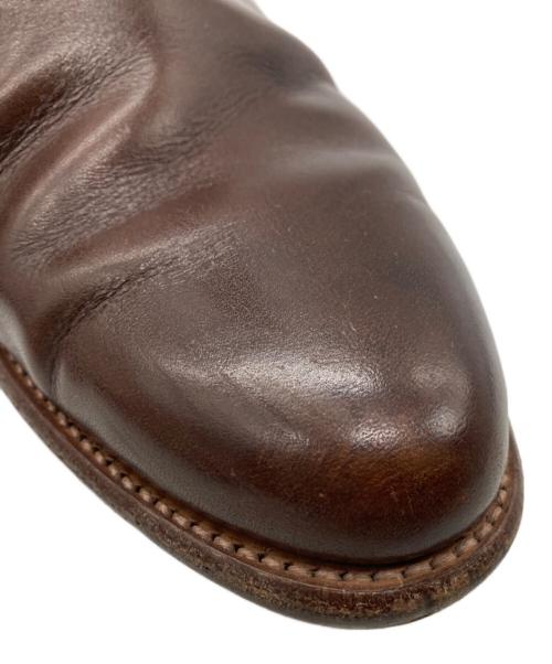 plus by chausser（プリュスバイショセ）plus by chausser (プリュスバイショセ) サイドジップブーツ ブラウン サイズ:24　1/2の古着・服飾アイテム