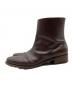 plus by chausser (プリュスバイショセ) サイドジップブーツ ブラウン サイズ:24　1/2：5000円