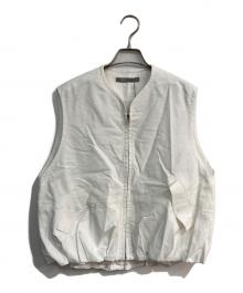 theory luxe（セオリーリュクス）の古着「Lush Linen Vita Vest　5202102」｜ホワイト