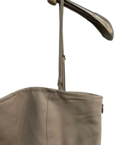 anuans（アニュアンス）anuans (アニュアンス) スプリングウールフロントホックビスチェ ベージュ サイズ:Mの古着・服飾アイテム