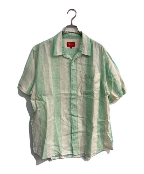 SUPREME（シュプリーム）SUPREME (シュプリーム) Wide Stripe Shirt　18SS グリーン サイズ:Lの古着・服飾アイテム