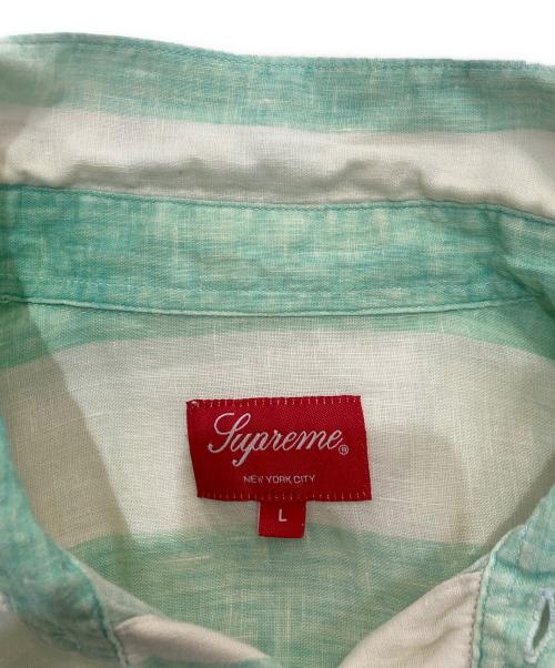 SUPREME（シュプリーム）SUPREME (シュプリーム) Wide Stripe Shirt　18SS グリーン サイズ:Lの古着・服飾アイテム