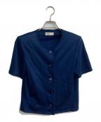 Yves Saint Laurentイヴサンローラン）の古着「半袖ジャケット　SJG9A075」｜ネイビー