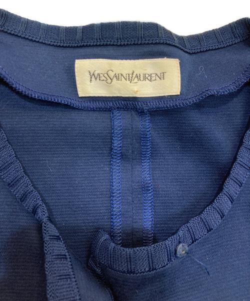 Yves Saint Laurent（イヴサンローラン）Yves Saint Laurent (イヴサンローラン) 半袖ジャケット　SJG9A075 ネイビー サイズ:Mの古着・服飾アイテム