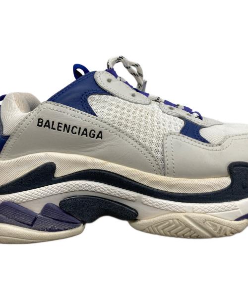 BALENCIAGA（バレンシアガ）BALENCIAGA (バレンシアガ) Triple S(トリプルエス) ホワイト×ブルー サイズ:US10の古着・服飾アイテム