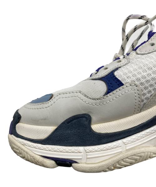 BALENCIAGA（バレンシアガ）BALENCIAGA (バレンシアガ) Triple S(トリプルエス) ホワイト×ブルー サイズ:US10の古着・服飾アイテム