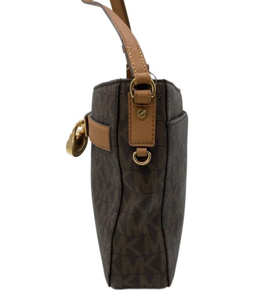 MICHAEL KORS（マイケル・コース）MICHAEL KORS (マイケルコース) CROSSBODY HAMILTON TRAVELER ブラウンの古着・服飾アイテム