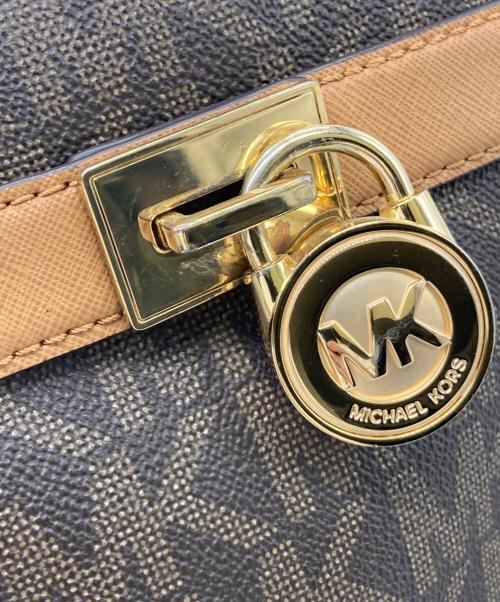 MICHAEL KORS（マイケル・コース）MICHAEL KORS (マイケルコース) CROSSBODY HAMILTON TRAVELER ブラウンの古着・服飾アイテム