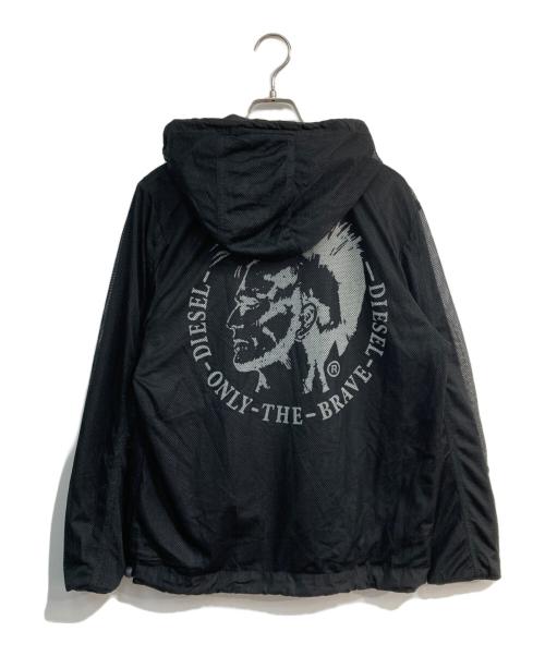 DIESEL（ディーゼル）DIESEL (ディーゼル) リバーシブルナイロンジャケット ブラック サイズ:Mの古着・服飾アイテム
