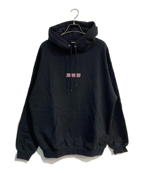 X-LARGE（エクストララージ）X-LARGE (エクストララージ) CHENILLE SLANTED OG HOODED SWEATSHIRT　101243012008 ブラック サイズ:Lの古着・服飾アイテム