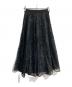 CELFORD（セルフォード）の古着「ブラッシュドエンブロイダリースカート　 25SS　CWFS254072」｜ブラック
