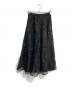 CELFORD (セルフォード) ブラッシュドエンブロイダリースカート　 25SS　CWFS254072 ブラック サイズ:36 未使用品：10000円