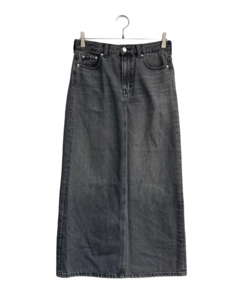 Mila Owen（ミラオーウェン）Mila Owen (ミラオーウェン) 後ベンツストレートマキシデニムスカート グレー サイズ:1の古着・服飾アイテム