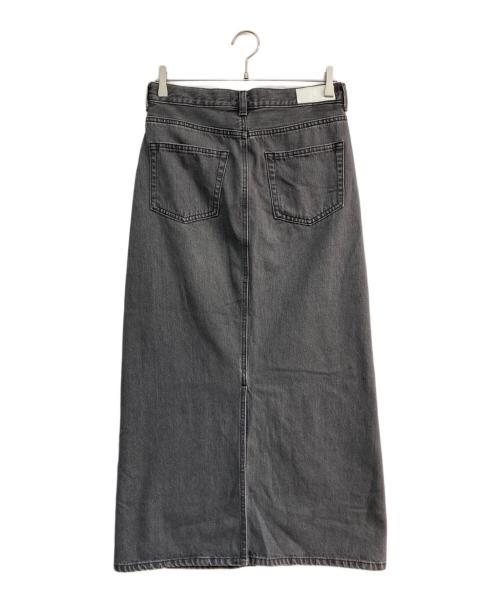 Mila Owen（ミラオーウェン）Mila Owen (ミラオーウェン) 後ベンツストレートマキシデニムスカート グレー サイズ:1の古着・服飾アイテム