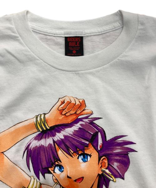 GEEKS RULE（ギークスルール）GEEKS RULE (ギークスルール) NADIA (ナディア) SILKSCREEN PRINTING L/S T SHIRT vol.01 “NADIA”　ふしぎの海のナディア ホワイト サイズ:XLの古着・服飾アイテム