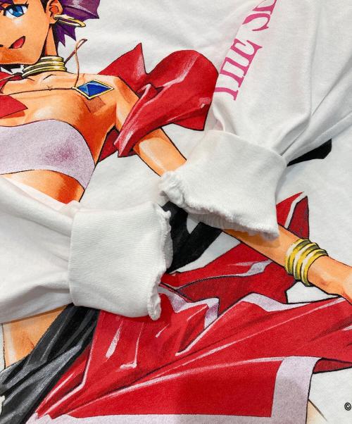 GEEKS RULE（ギークスルール）GEEKS RULE (ギークスルール) NADIA (ナディア) SILKSCREEN PRINTING L/S T SHIRT vol.01 “NADIA”　ふしぎの海のナディア ホワイト サイズ:XLの古着・服飾アイテム